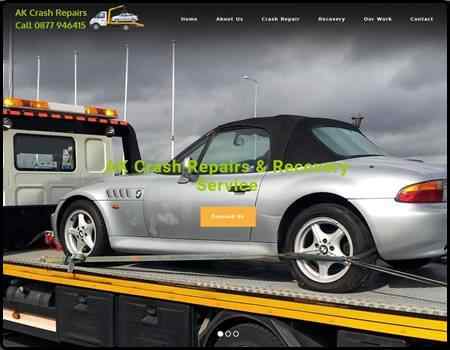 Archived Blade Web Designs project screenshot: AK Crash