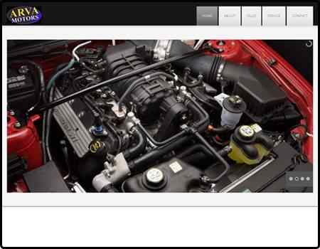 Archived Blade Web Designs project screenshot: Arva Motors