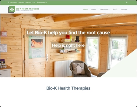 Archived Blade Web Designs project screenshot: Bio K Health