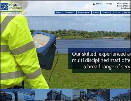 Archived Blade Web Designs project screenshot: Boylan Engineering