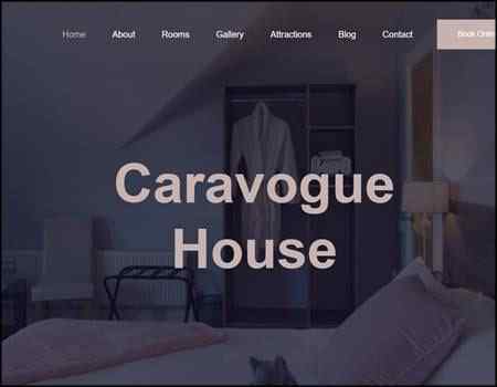 Archived Blade Web Designs project screenshot: Caravogue House