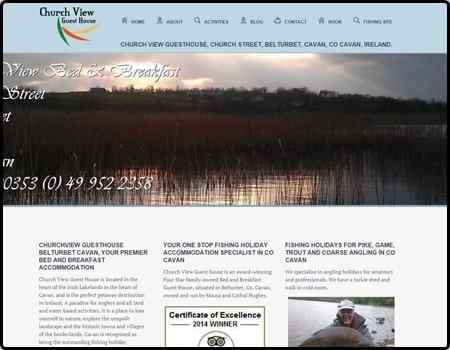 Archived Blade Web Designs project screenshot: Church View Guesthouse