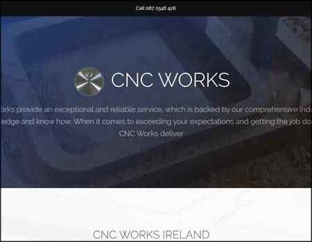 Archived Blade Web Designs project screenshot: CNC Works