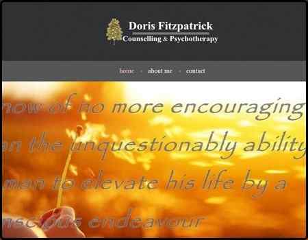 Archived Blade Web Designs project screenshot: Doris Fitzpatrick