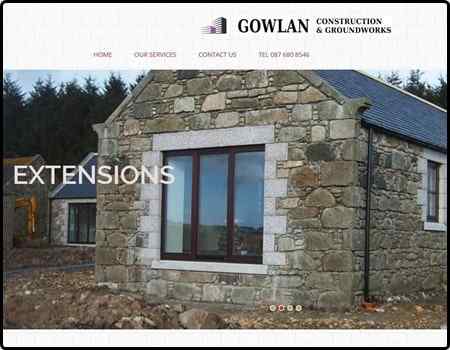 Archived Blade Web Designs project screenshot: Gowlan Construction