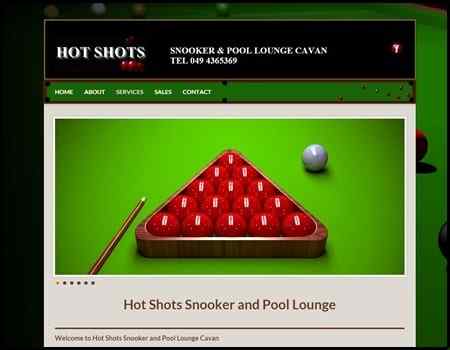 Archived Blade Web Designs project screenshot: Hot Shots
