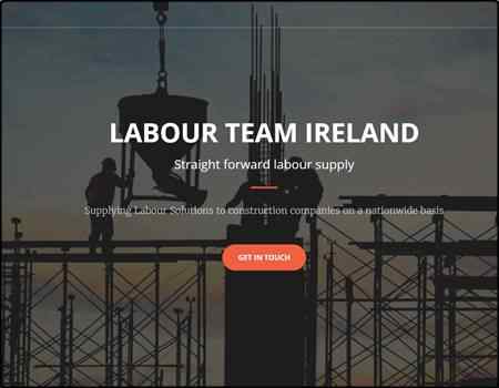 Archived Blade Web Designs project screenshot: Labour Team