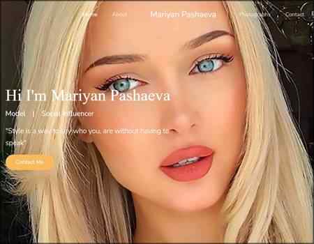 Archived Blade Web Designs project screenshot: Mariyan Pashaeva