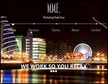 Archived Blade Web Designs project screenshot: MME
