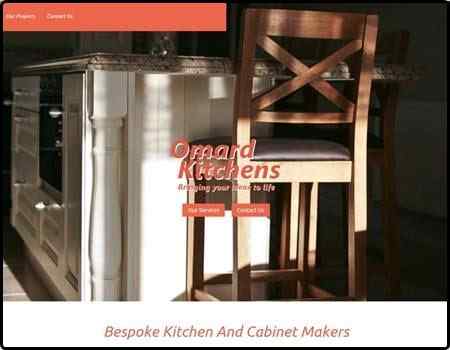 Archived Blade Web Designs project screenshot: Omard Kitchens