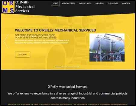 Archived Blade Web Designs project screenshot: Oreilly Mechanical