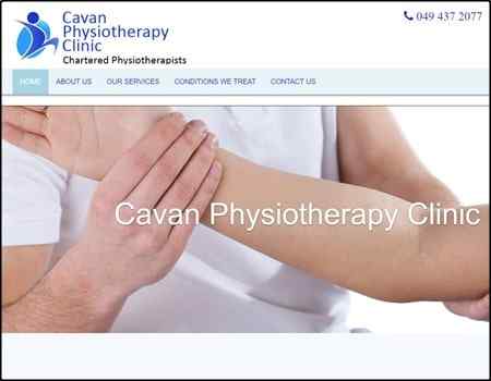 Archived Blade Web Designs project screenshot: Cavan Physio
