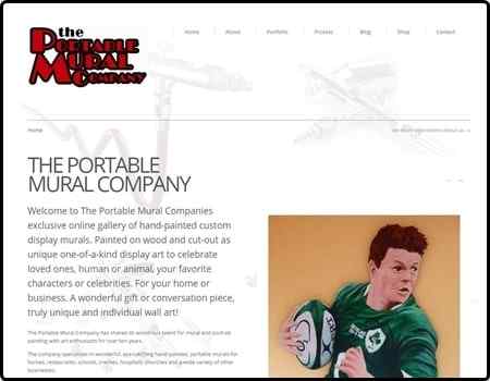 Archived Blade Web Designs project screenshot: Portable Murals