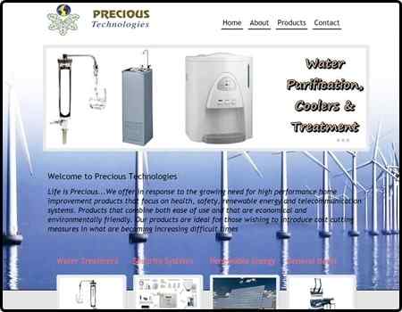 Archived Blade Web Designs project screenshot: Precioustec