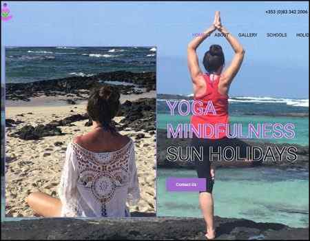 Archived Blade Web Designs project screenshot: Yoga Anne